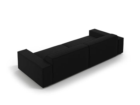 Jodie 3-Sitzer Sofa 204x102 cm aus Samt (Blu19) in Schwarz – Bild 4