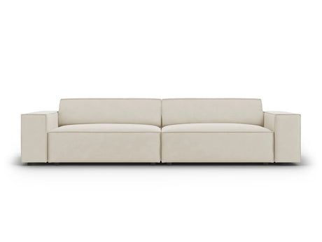 Jodie 3-Sitzer Sofa 204x102 cm aus Samt (Blu30) in Dunkelbeige – Bild 1