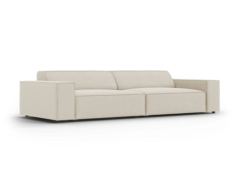 Jodie 3-Sitzer Sofa 204x102 cm aus Samt (Blu30) in Dunkelbeige – Bild 2