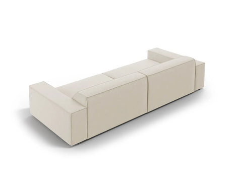 Jodie 3-Sitzer Sofa 204x102 cm aus Samt (Blu30) in Dunkelbeige – Bild 4