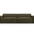 Jodie 3-Sitzer Sofa 204x102 cm aus Samt (Blu77) in Grün – Bild 1