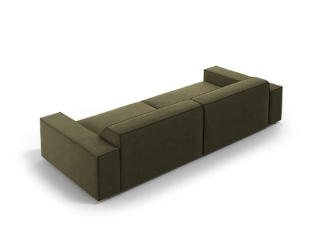 Jodie 3-Sitzer Sofa 204x102 cm aus Samt (Blu77) in Grün – Bild 4