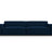 Jodie 3-Sitzer Sofa 204x102 cm aus Samt (Blu86) in Königsblau – Bild 1