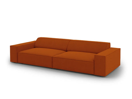 Jodie 3-Sitzer Sofa 204x102 cm aus Strukturierter Stoff (Meg357) in Terrakotta – Bild 3