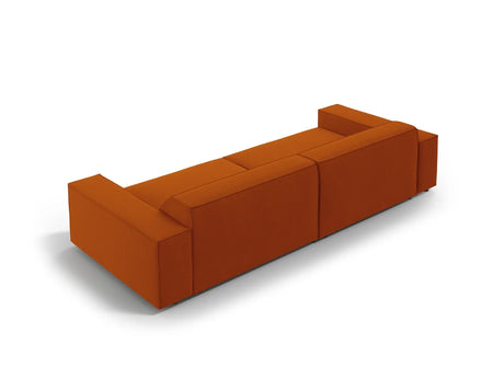 Jodie 3-Sitzer Sofa 204x102 cm aus Strukturierter Stoff (Meg357) in Terrakotta – Bild 4