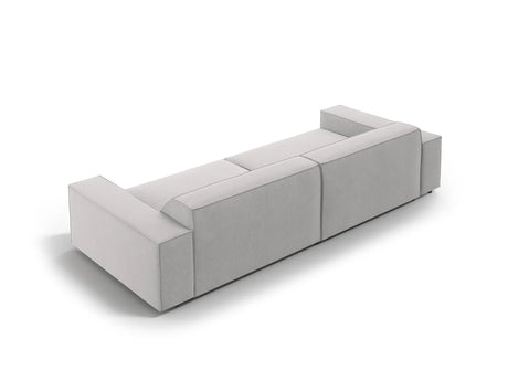 Jodie 3-Sitzer Sofa 204x102 cm aus Strukturierter Stoff (Meg363) in Hellgrau – Bild 4