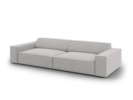 Jodie 3-Sitzer Sofa 204x102 cm aus Strukturierter Stoff (Meg363) in Hellgrau – Bild 5