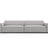 Jodie 3-Sitzer Sofa 204x102 cm aus Strukturierter Stoff (Meg363) in Hellgrau – Bild 7