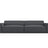 Jodie 3-Sitzer Sofa 204x102 cm aus Strukturierter Stoff (Meg367) in Dunkelgrau – Bild 1