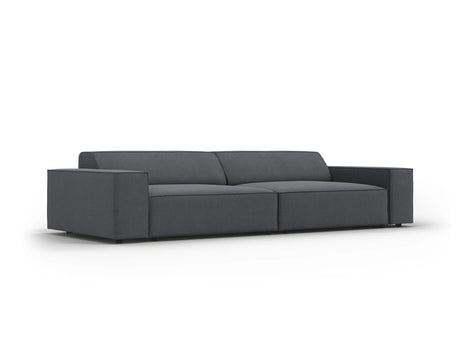 Jodie 3-Sitzer Sofa 204x102 cm aus Strukturierter Stoff (Meg367) in Dunkelgrau – Bild 2