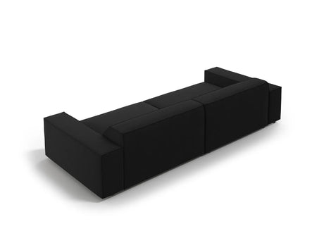 Jodie 3-Sitzer Sofa 204x102 cm aus Strukturierter Stoff (Meg368) in Schwarz – Bild 4