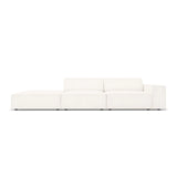 Jodie 3-Sitzer Sofa, Linke Seite offen, eckig, aus Boucle (AscNATA) in Beige, 262x102 cm – Bild 1