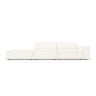 Jodie 3-Sitzer Sofa, Linke Seite offen, eckig, aus Boucle (AscNATA) in Beige, 262x102 cm – Bild 1