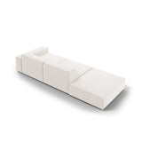 Jodie 3-Sitzer Sofa, Linke Seite offen, eckig, aus Strukturierter Stoff (Meg351) in Leichtes Beige, 262x102 cm – Bild 6