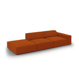 Jodie 3-Sitzer Sofa, Linke Seite offen, eckig, aus Strukturierter Stoff (Meg357) in Terrakotta, 262x102 cm – Bild 4