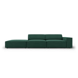 Jodie 3-Sitzer Sofa, Linke Seite offen, eckig, aus Strukturierter Stoff (Meg359) in Grün, 262x102 cm – Bild 1