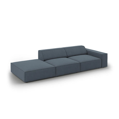 Jodie 3-Sitzer Sofa, Linke Seite offen, eckig, aus Strukturierter Stoff (Meg361) in Blau, 262x102 cm – Bild 4