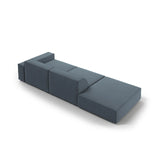 Jodie 3-Sitzer Sofa, Linke Seite offen, eckig, aus Strukturierter Stoff (Meg361) in Blau, 262x102 cm – Bild 6