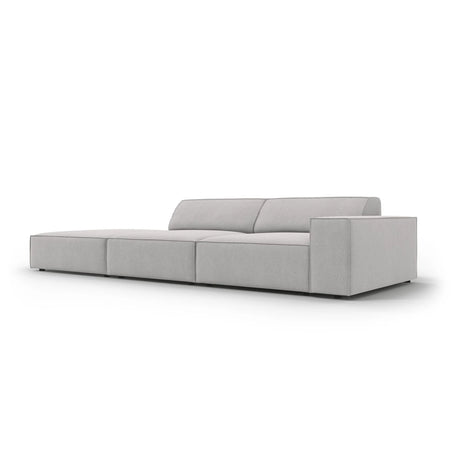 Jodie 3-Sitzer Sofa, Linke Seite offen, eckig, aus Strukturierter Stoff (Meg363) in Hellgrau, 262x102 cm – Bild 5