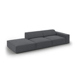 Jodie 3-Sitzer Sofa, Linke Seite offen, eckig, aus Strukturierter Stoff (Meg367) in Dunkelgrau, 262x102 cm – Bild 4