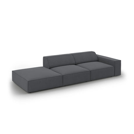 Jodie 3-Sitzer Sofa, Linke Seite offen, eckig, aus Strukturierter Stoff (Meg367) in Dunkelgrau, 262x102 cm – Bild 4