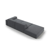 Jodie 3-Sitzer Sofa, Linke Seite offen, eckig, aus Strukturierter Stoff (Meg367) in Dunkelgrau, 262x102 cm – Bild 6