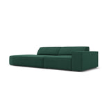 Jodie 3-Sitzer Sofa, Linke Seite offen, rund, aus Strukturierter Stoff (Meg359) in Grün, 262x102 cm – Bild 2