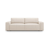 Jodie 3-Sitzer Sofa mit Schlaffunktion und Bettkasten, ausklappbar, aus Boucle (Bal2074) in Beige, 247x107 cm – Bild 1