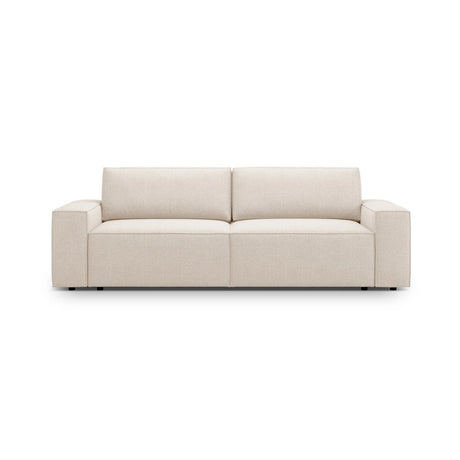 Jodie 3-Sitzer Sofa mit Schlaffunktion und Bettkasten, ausklappbar, aus Boucle (Bal2074) in Beige, 247x107 cm – Bild 1