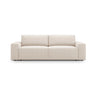 Jodie 3-Sitzer Sofa mit Schlaffunktion und Bettkasten, ausklappbar, aus Boucle (Bal2074) in Beige, 247x107 cm – Bild 1