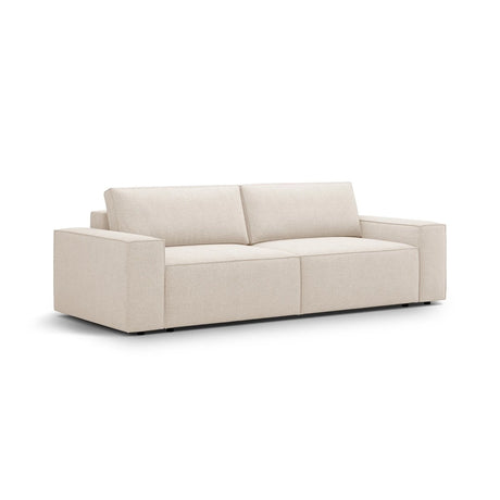 Jodie 3-Sitzer Sofa mit Schlaffunktion und Bettkasten, ausklappbar, aus Boucle (Bal2074) in Beige, 247x107 cm – Bild 4