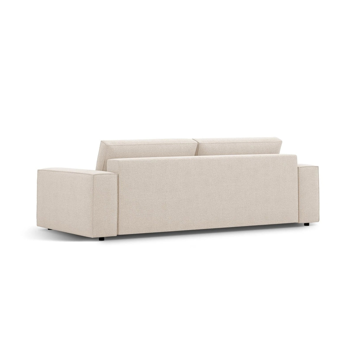 Jodie 3-Sitzer Sofa mit Schlaffunktion und Bettkasten, ausklappbar, aus Boucle (Bal2074) in Beige, 247x107 cm – Bild 5