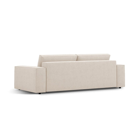 Jodie 3-Sitzer Sofa mit Schlaffunktion und Bettkasten, ausklappbar, aus Boucle (Bal2074) in Beige, 247x107 cm – Bild 5