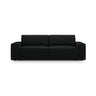 Jodie 3-Sitzer Sofa mit Schlaffunktion und Bettkasten, ausklappbar, aus Boucle (Bal2082) in Schwarz, 247x107 cm – Bild 1