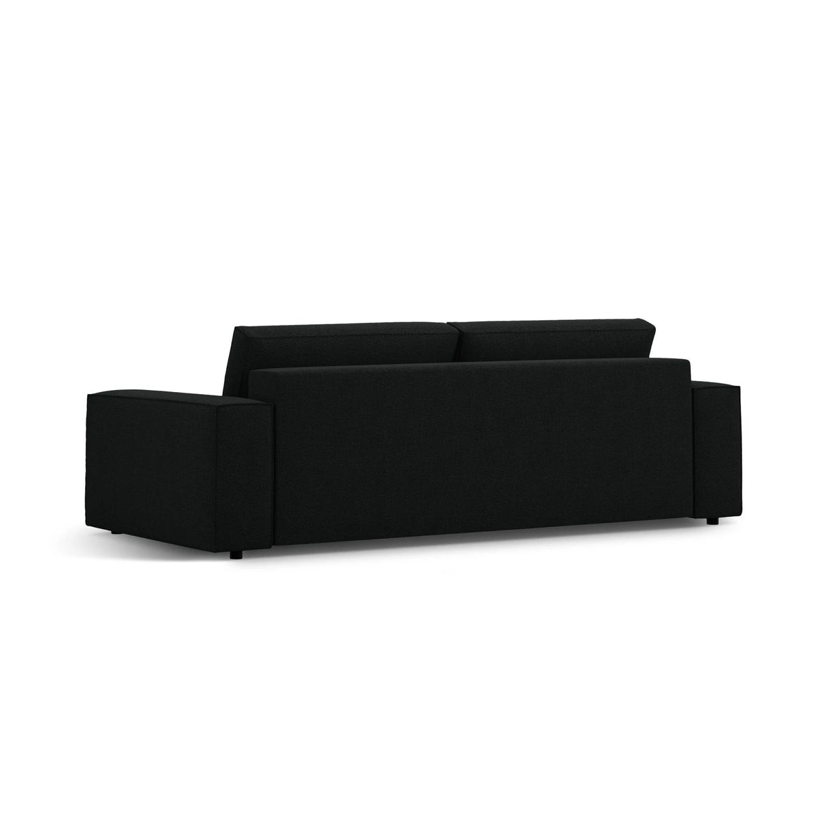 Jodie 3-Sitzer Sofa mit Schlaffunktion und Bettkasten, ausklappbar, aus Boucle (Bal2082) in Schwarz, 247x107 cm – Bild 5