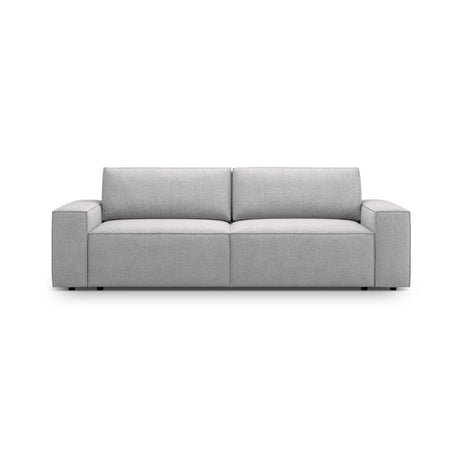 Jodie 3-Sitzer Sofa mit Schlaffunktion und Bettkasten, ausklappbar, aus Boucle (Bal2085) in Hellgrau, 247x107 cm – Bild 1