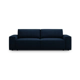Jodie 3-Sitzer Sofa mit Schlaffunktion und Bettkasten, ausklappbar, aus Boucle (Bal2088) in Dunkelblau, 247x107 cm – Bild 1