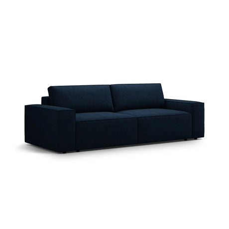 Jodie 3-Sitzer Sofa mit Schlaffunktion und Bettkasten, ausklappbar, aus Boucle (Bal2088) in Dunkelblau, 247x107 cm – Bild 4