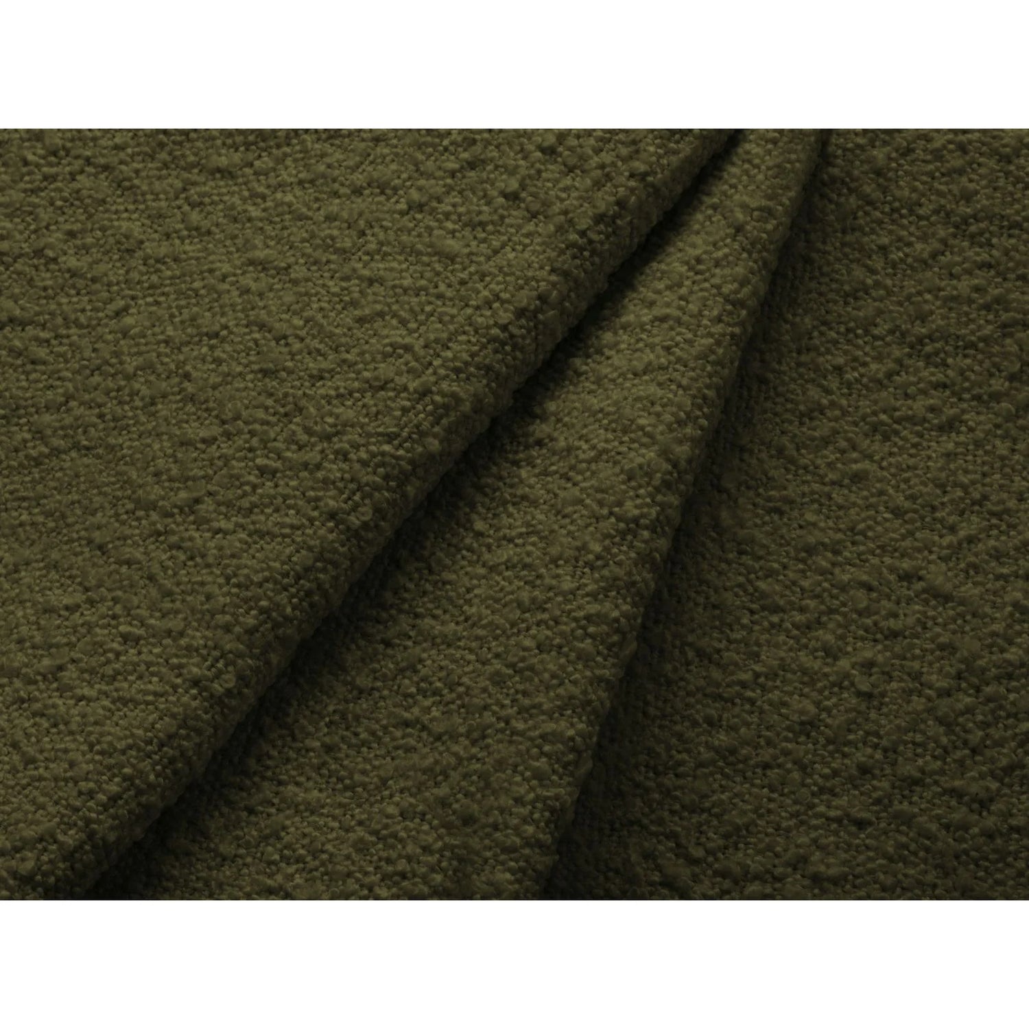 Jodie 3-Sitzer Sofa mit Schlaffunktion und Bettkasten, ausklappbar, aus Boucle (Bal2090) in Dunkles olivgrün, 247x107 cm – Bild 8
