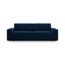 Jodie 3-Sitzer Sofa mit Schlaffunktion und Bettkasten, ausklappbar, aus Samt (Blu86) in Königsblau, 247x107 cm – Bild 1