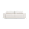 Jodie 3-Sitzer Sofa mit Schlaffunktion und Bettkasten, ausklappbar, aus Samt, Boucle oder Strukturstoff, 247x107 cm – Bild 1