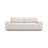 Jodie 3-Sitzer Sofa mit Schlaffunktion und Bettkasten, ausklappbar, aus Strukturierter Stoff (Meg351) in Leichtes Beige, 247x107 cm – Bild 1
