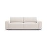 Jodie 3-Sitzer Sofa mit Schlaffunktion und Bettkasten, ausklappbar, aus Strukturierter Stoff (Meg351) in Leichtes Beige, 247x107 cm – Bild 1