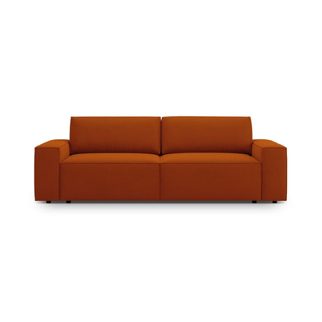 Jodie 3-Sitzer Sofa mit Schlaffunktion und Bettkasten, ausklappbar, aus Strukturierter Stoff (Meg357) in Terrakotta, 247x107 cm – Bild 1