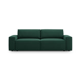 Jodie 3-Sitzer Sofa mit Schlaffunktion und Bettkasten, ausklappbar, aus Strukturierter Stoff (Meg359) in Grün, 247x107 cm – Bild 1