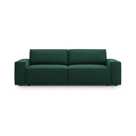 Jodie 3-Sitzer Sofa mit Schlaffunktion und Bettkasten, ausklappbar, aus Strukturierter Stoff (Meg359) in Grün, 247x107 cm – Bild 1