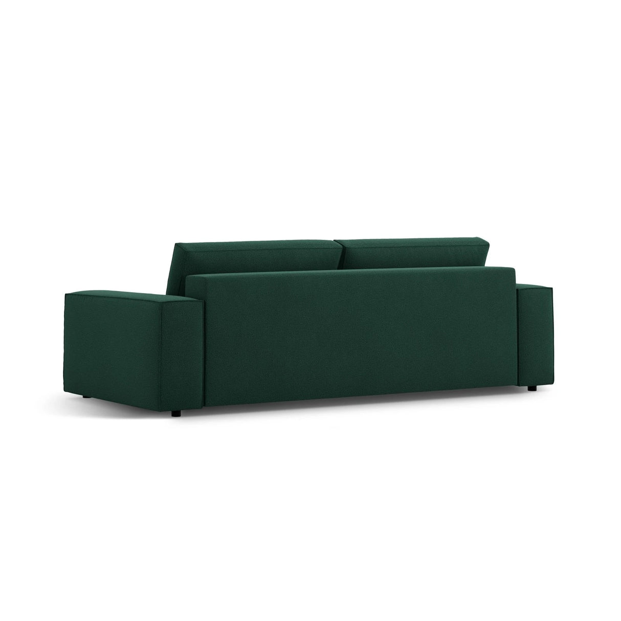 Jodie 3-Sitzer Sofa mit Schlaffunktion und Bettkasten, ausklappbar, aus Strukturierter Stoff (Meg359) in Grün, 247x107 cm – Bild 5