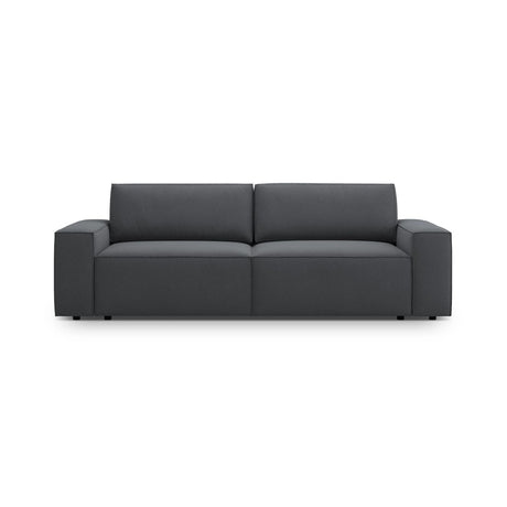 Jodie 3-Sitzer Sofa mit Schlaffunktion und Bettkasten, ausklappbar, aus Strukturierter Stoff (Meg367) in Dunkelgrau, 247x107 cm – Bild 1