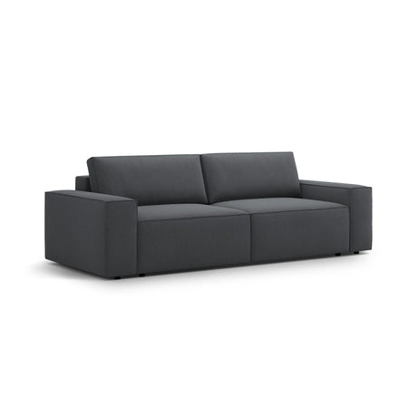 Jodie 3-Sitzer Sofa mit Schlaffunktion und Bettkasten, ausklappbar, aus Strukturierter Stoff (Meg367) in Dunkelgrau, 247x107 cm – Bild 4