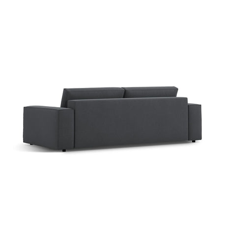 Jodie 3-Sitzer Sofa mit Schlaffunktion und Bettkasten, ausklappbar, aus Strukturierter Stoff (Meg367) in Dunkelgrau, 247x107 cm – Bild 5